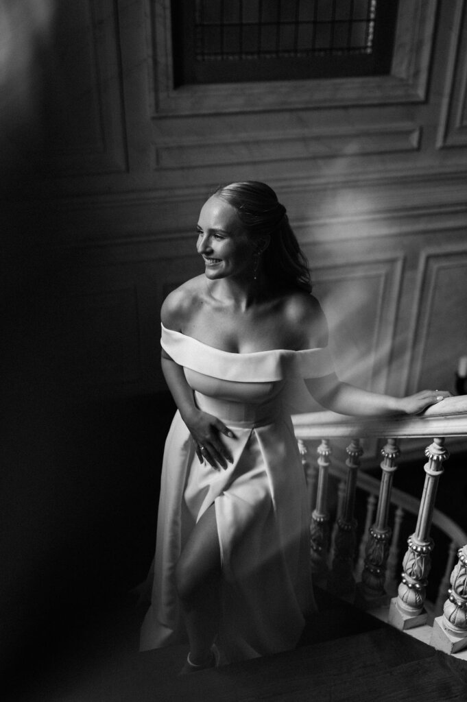 Kiss, wedding, love, dress, marriage, bride and groom by Anna Kuipers Fotografie